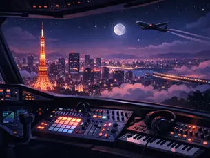 Tokyo Inspired Electronic Music After Dark