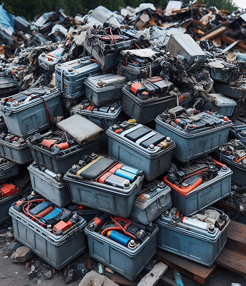 Batteries disposed