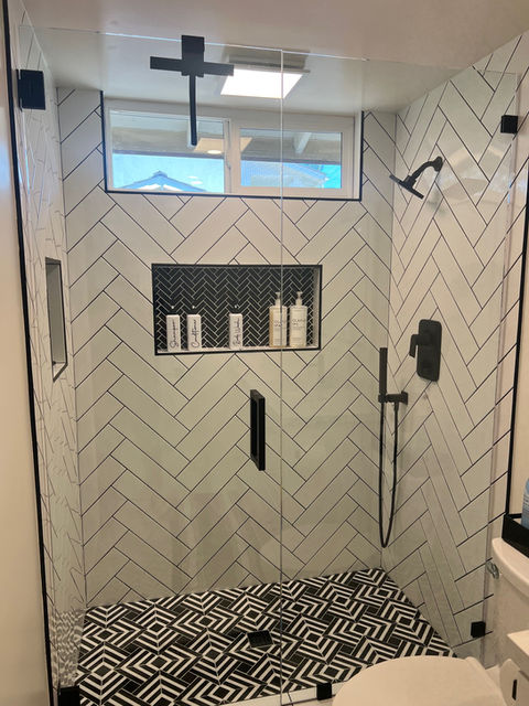 frameless glass shower