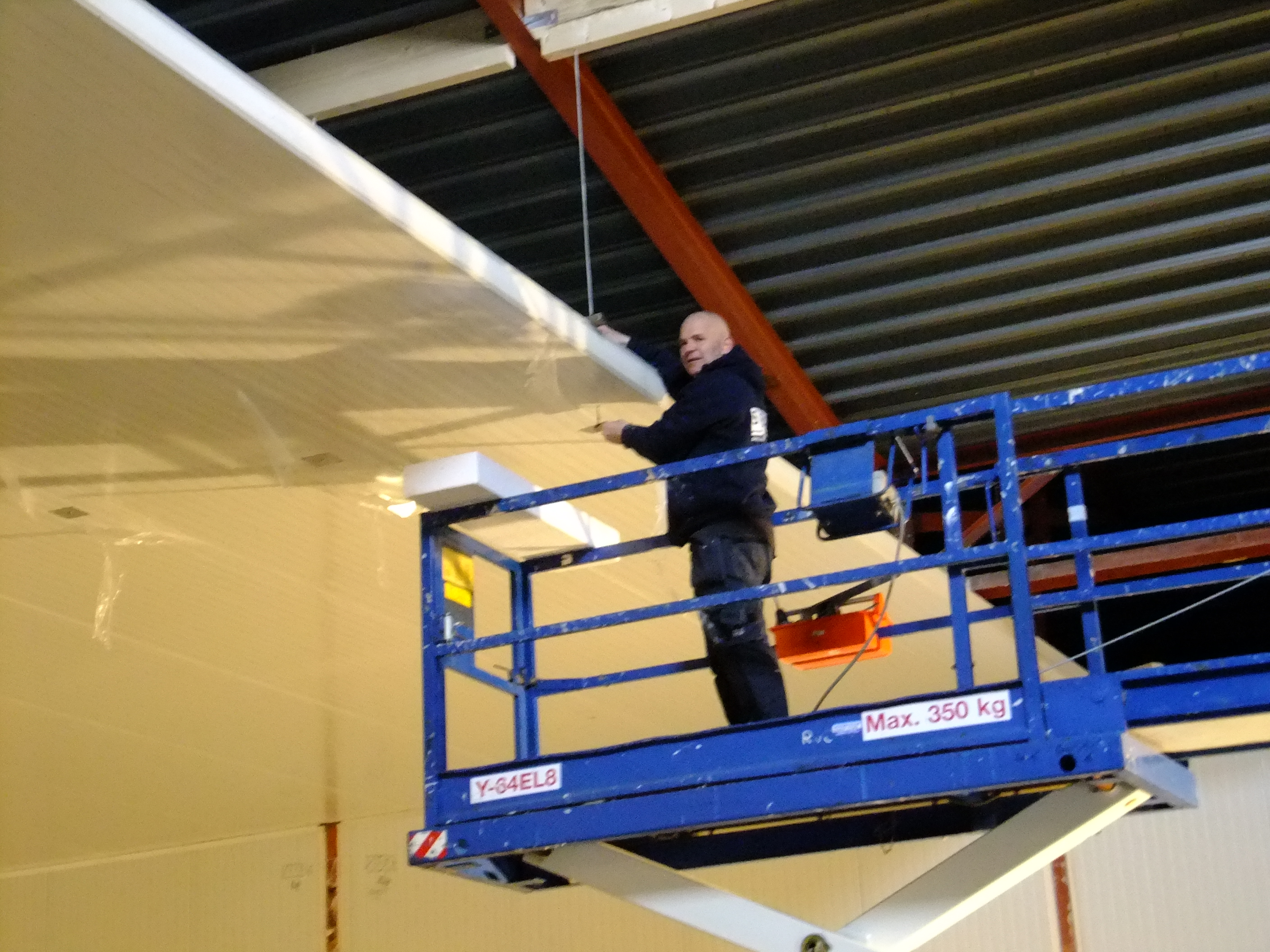 Tijdens de bouw