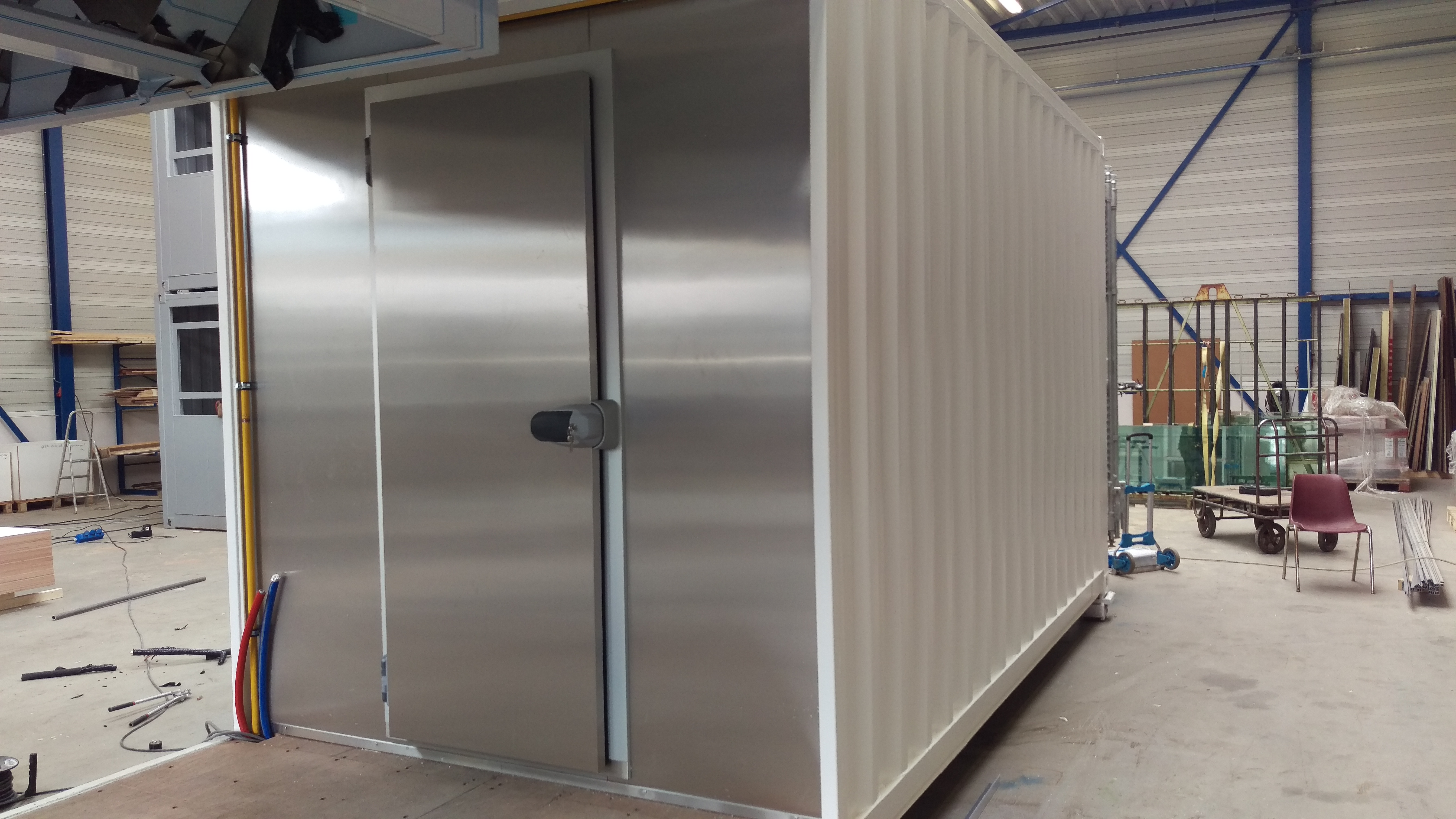 Koelcel in een container