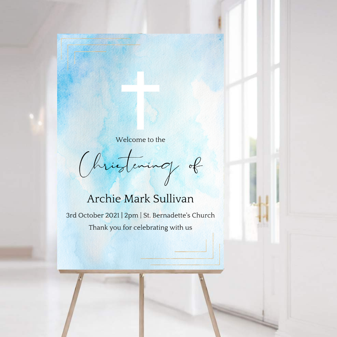 Christening/Baptism Banner | Theme of your Choice