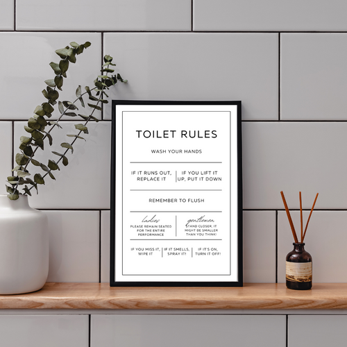 Toilet Rules | Loz Creates