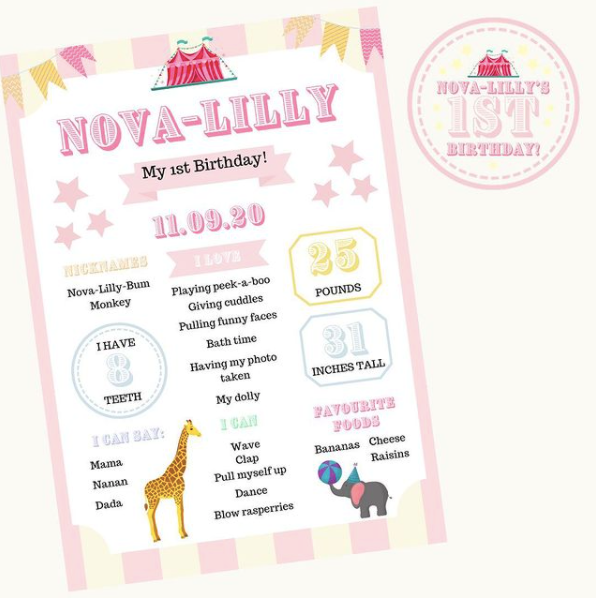 Keepsake Birthday Poster | Any Theme Available!