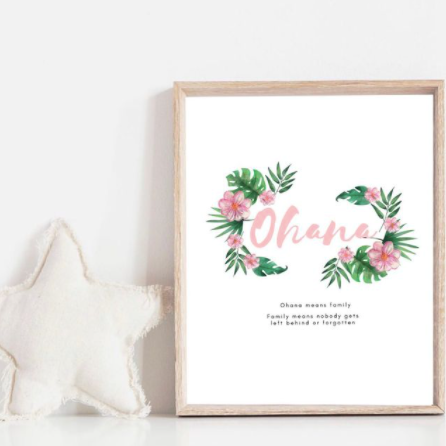 Ohana Definition Print