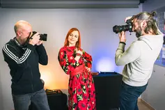 Shooting photo d'une professionnel