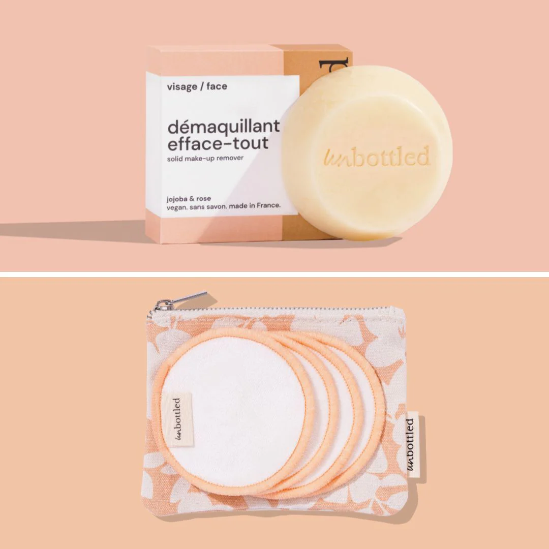 cotons démaquillants lavables unbottled salle de bain zero dechet