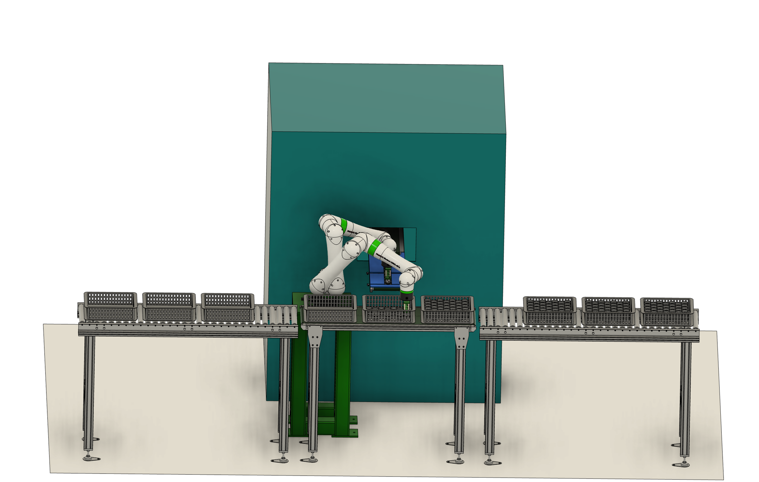 リングプレス品箱詰めの自動化システム | ロボットAI株式会社