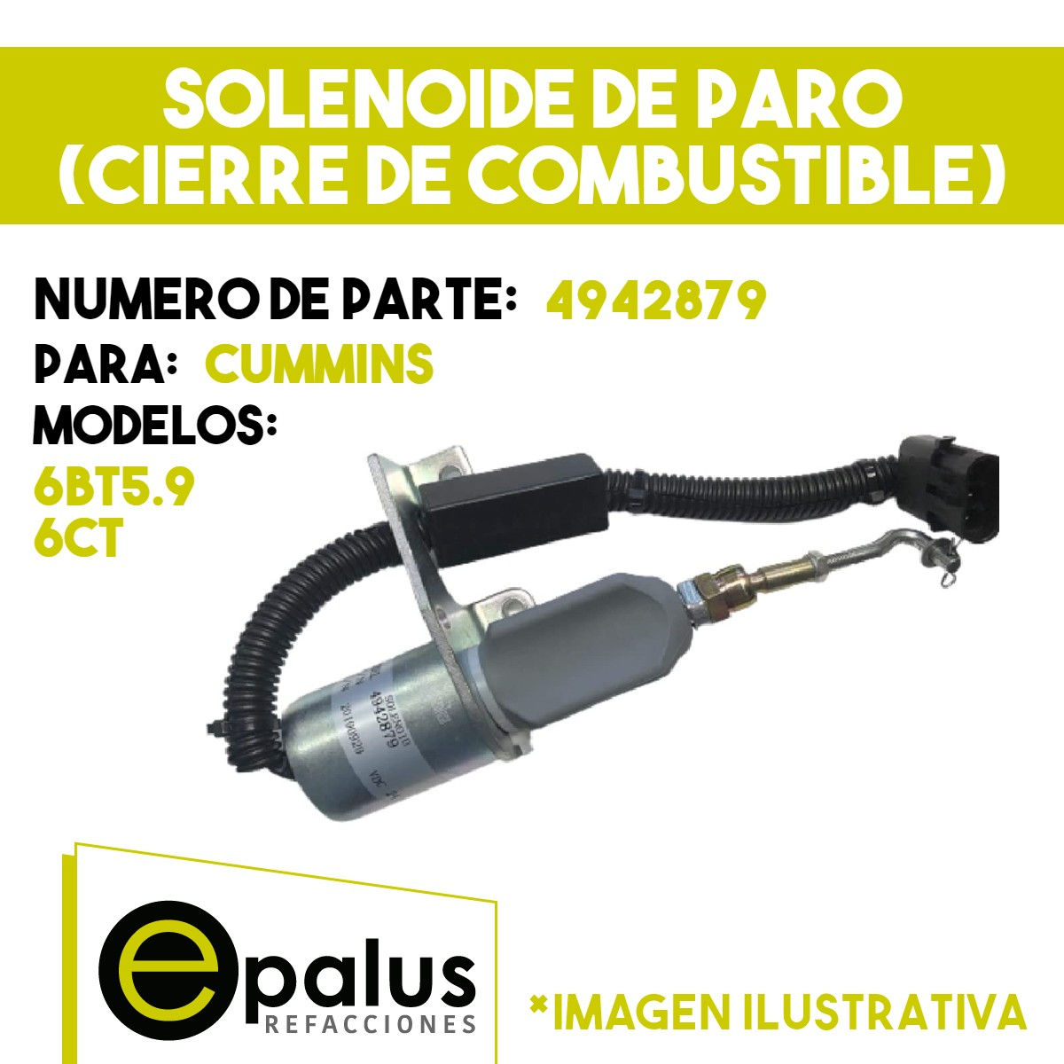 SOLENOIDE DE PARO- PARTE: 4942879