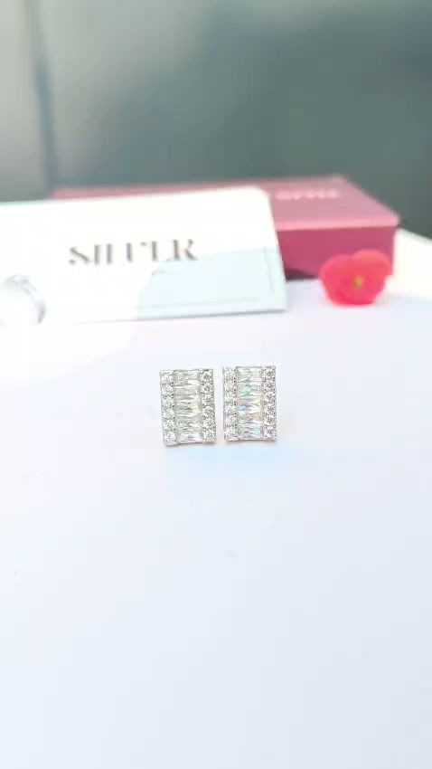 Thumbnail: Crystal Bar Elegance Studs ✨