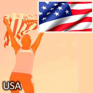 chica estudiante feliz en USA