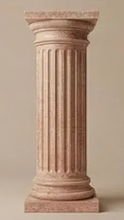 عمود رخام منحوت من رخام جلالة روزا مصري