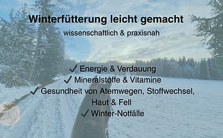 Winterfütterung Webinar
