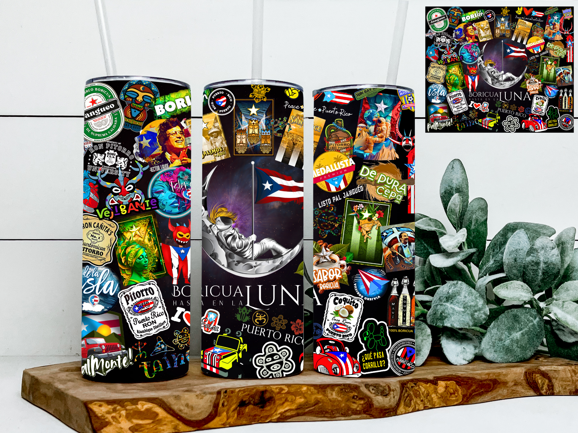 Boricua Tumblers 20-30onz