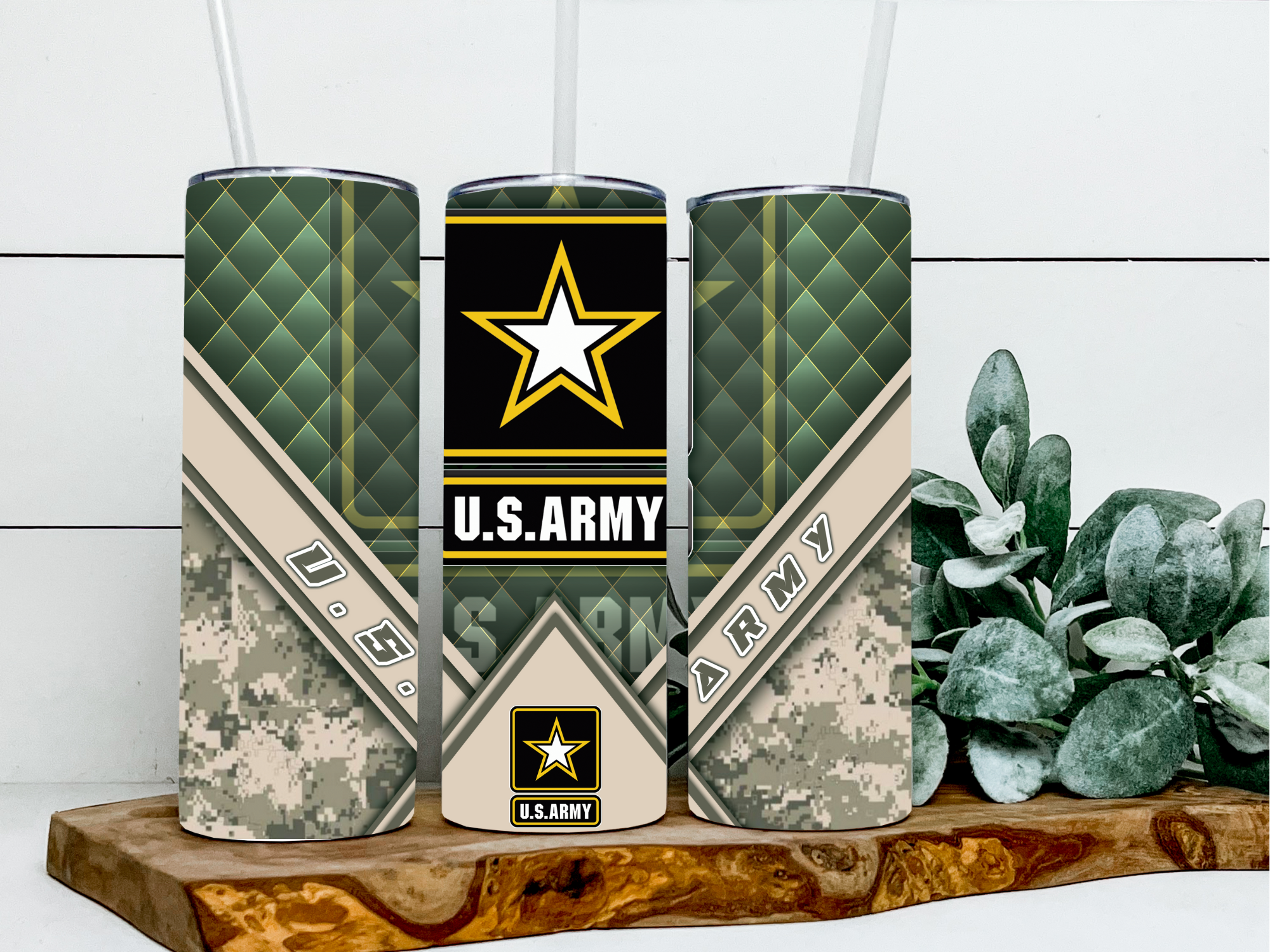 Military, Armed forces Branches 20oz Skinny Tumblers