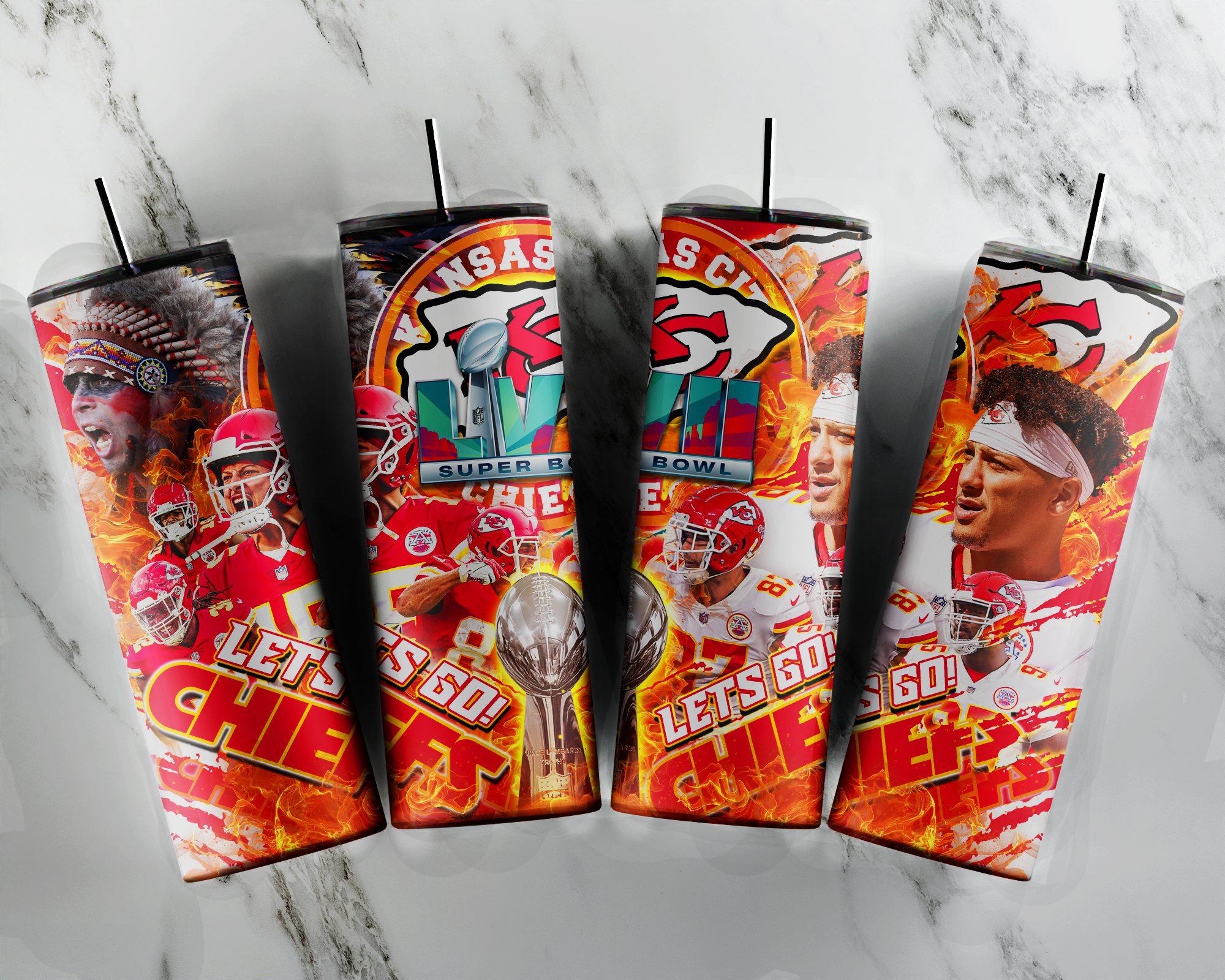 Super Bowl 2023 Kansas City VS Philadelphia Tumblers