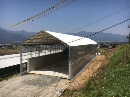 2018年4月30日施工完了/堆肥舎/長野県伊那市