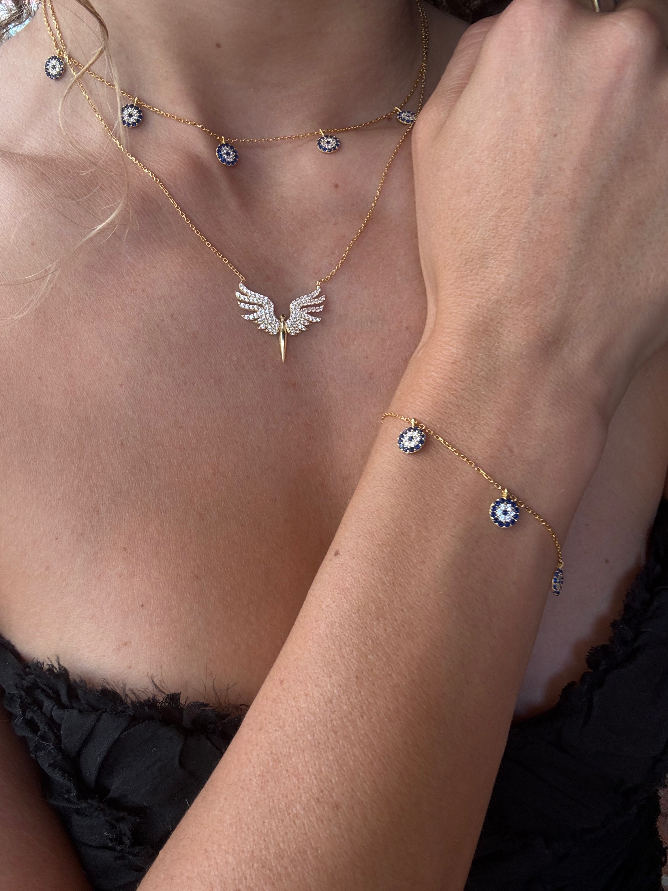 schützendes Auge Armkette