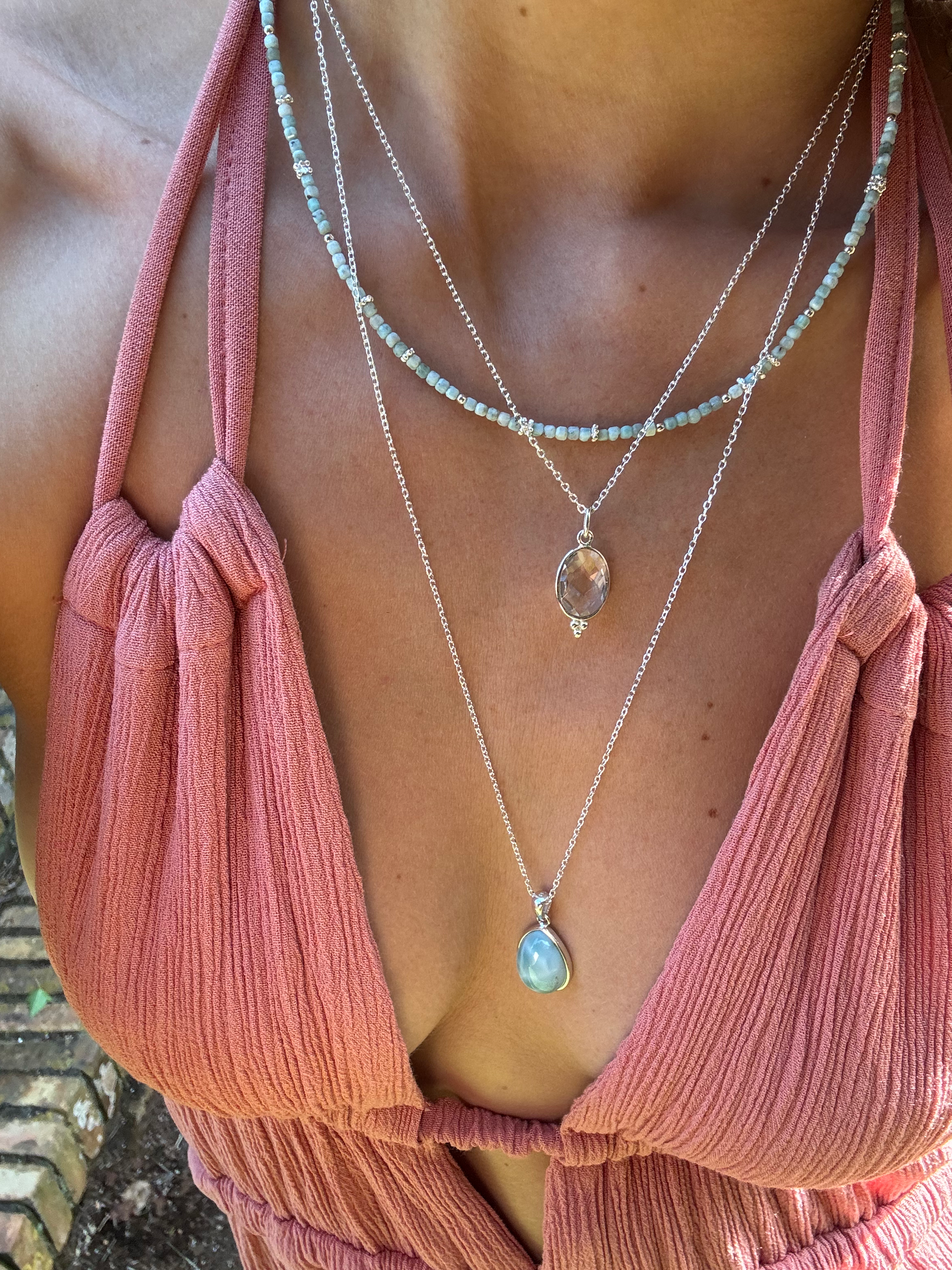 Larimar & Bergkristall