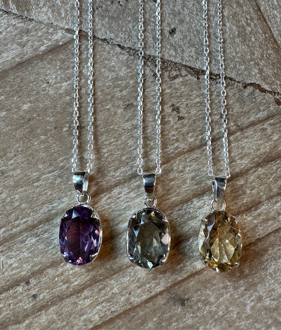Miniaturbild: Manihi Prasiolith, Amethyst & Citrin