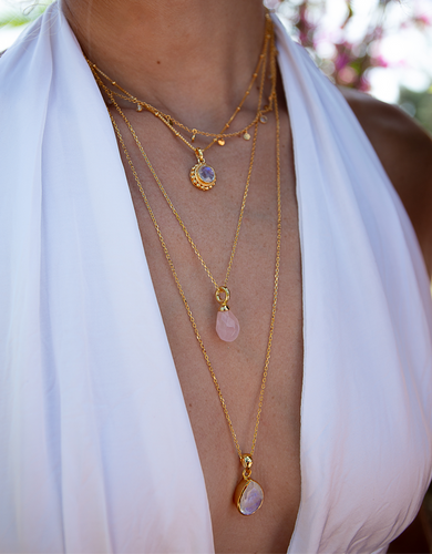 Gipfelfreund CalmCradle™ Fruchtbarkeitsarmband - Mondstein & Rosenquarz Zur Empfängnisunterstützung