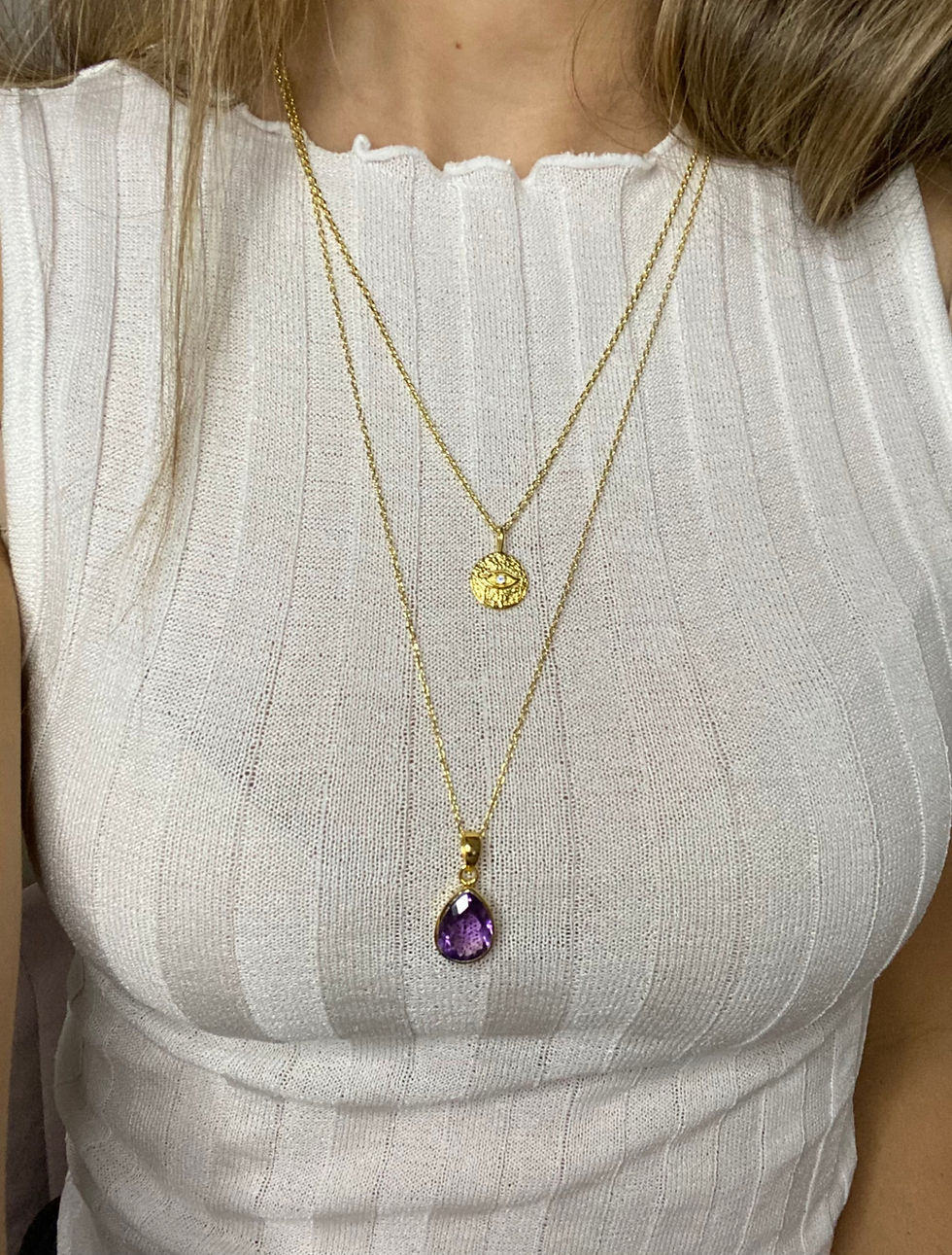 Miniaturbild: Amethyst & Granat Gold