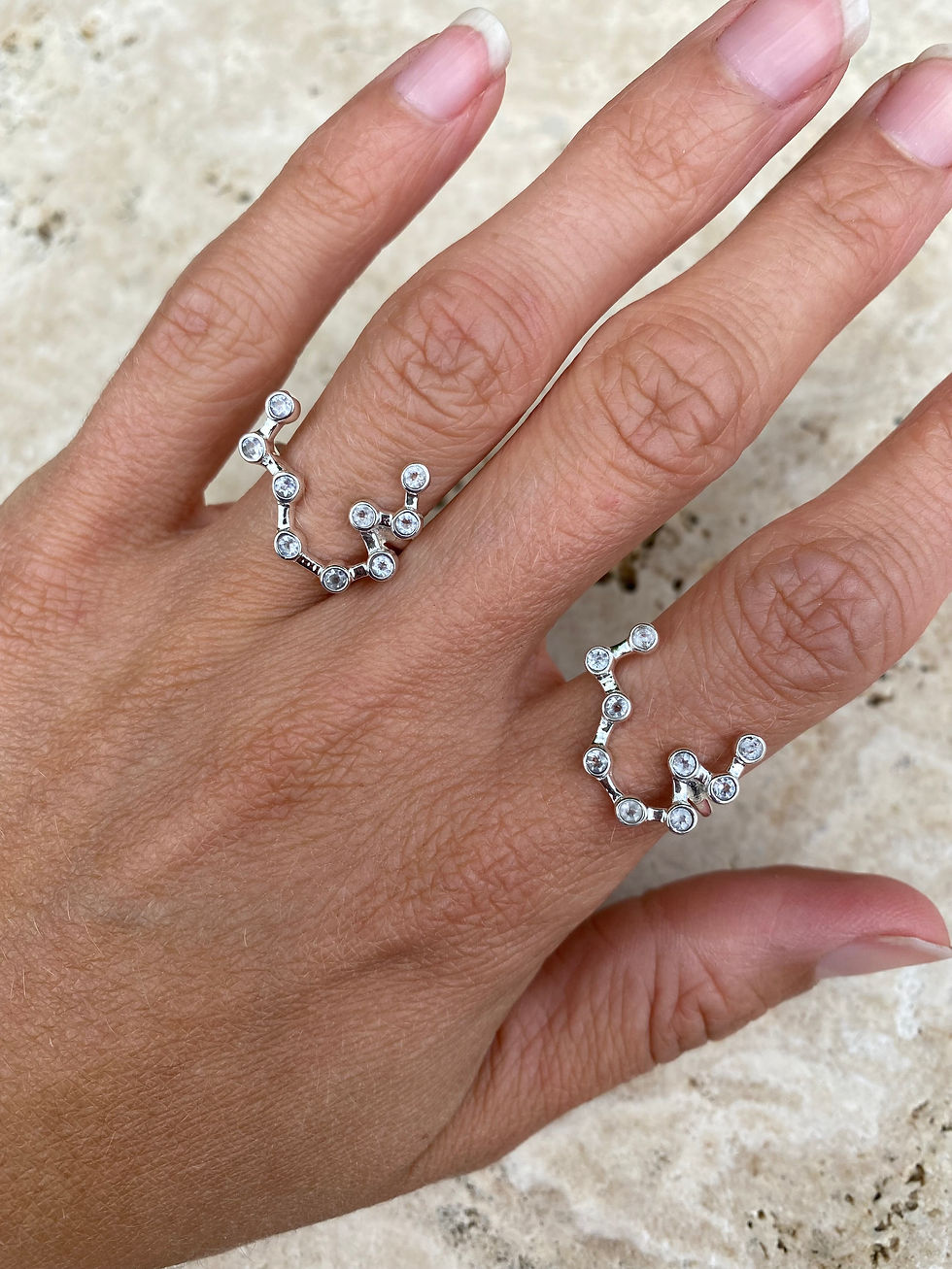 Miniaturbild: Plejaden Ring Gold und Silber