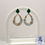 Thumbnail: Marble Earrings - White and Green