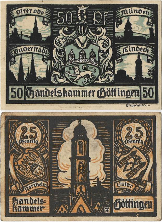 Miniatura: Gottingen Notgeld Serie completa Alemania