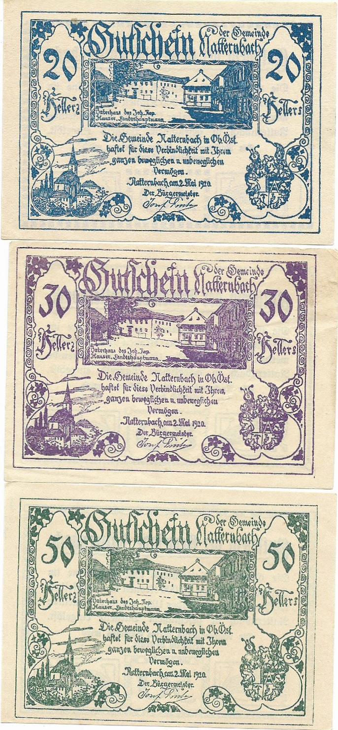 Natternbach Notgeld Serie completa Austria