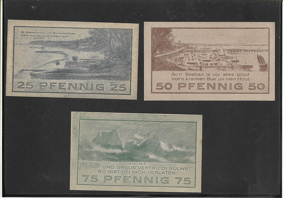 Miniatura: Niendorf Notgeld Serie completa Alemania