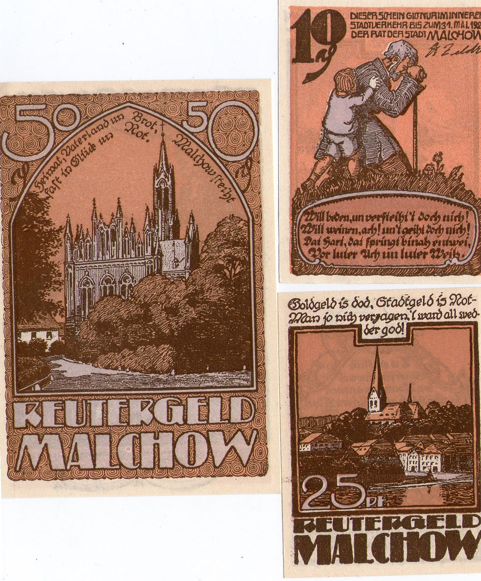Miniatura: Malchow Notgeld Serie completa Alemania