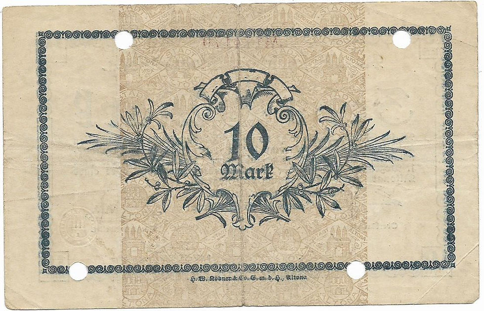 Miniatura: Altona 10 marcos Alemania Notgeld Grossnotgeld
