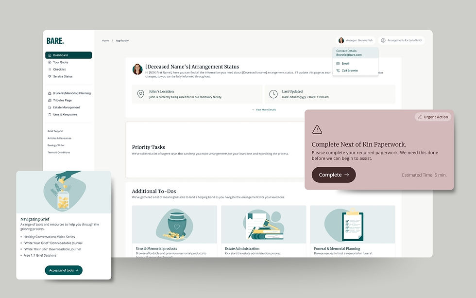 Home screen with a priority tasks section and additional to-dos.
