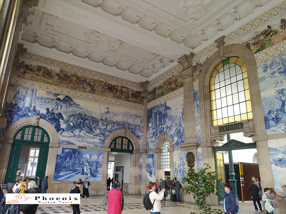 Train station Porto, São Bento (Saint Benedict) Railway Station, sightseeing in Porto, minivan tours, private tours, custom tours