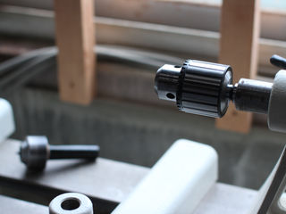 「木工旋盤にドリルチャック」