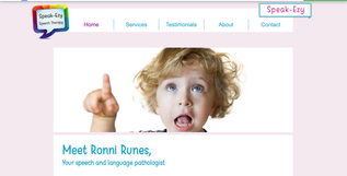 Ronni Runes Speech Therapy web design template