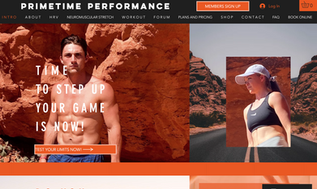 Primetime performance web design template