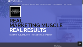 Ripped Marketing Group web design template by Bewixed Web Design
