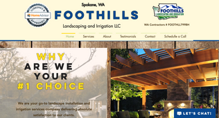 Foothils landscape services web design template