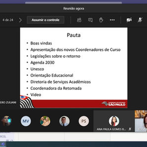 REUNIÕES INÍCIO DE 2021