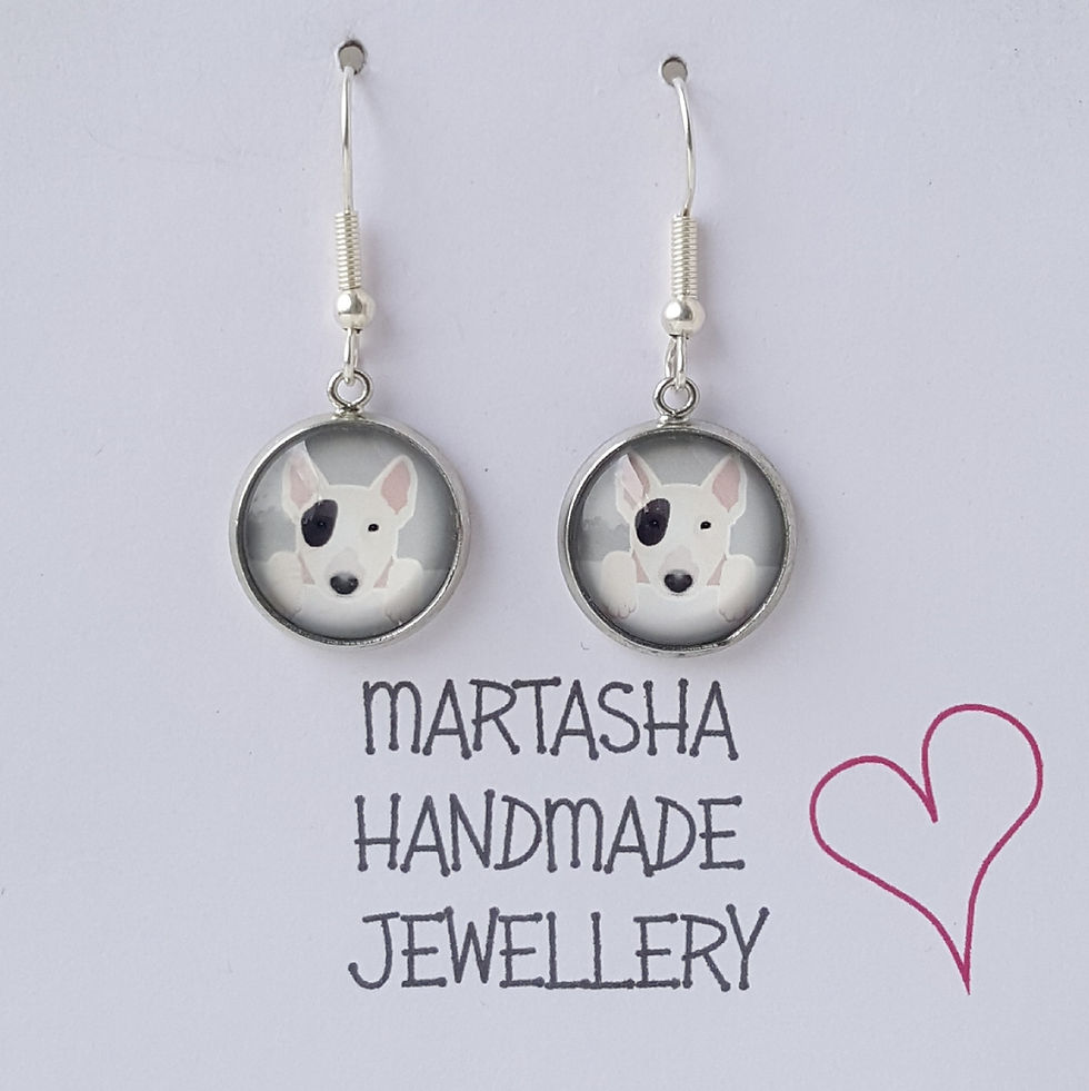 Thumbnail: Dog Drop Earrings