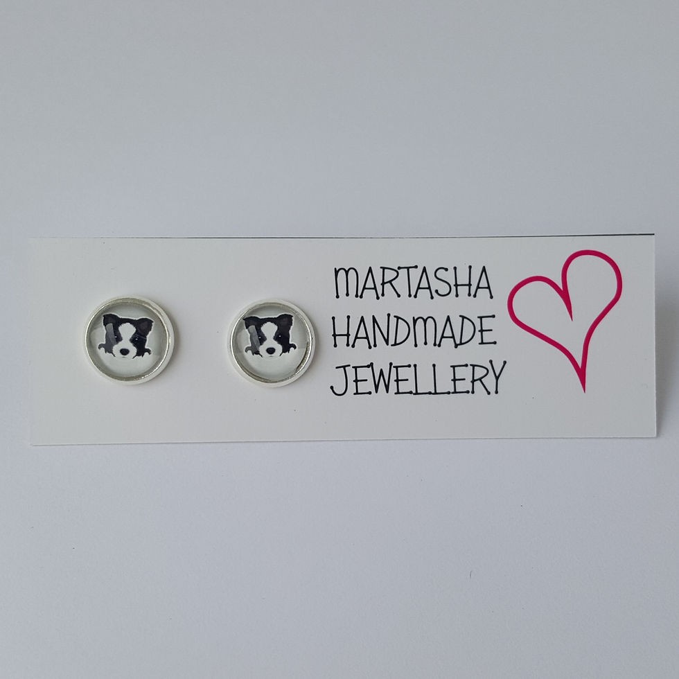 Thumbnail: Dog Stud Earrings