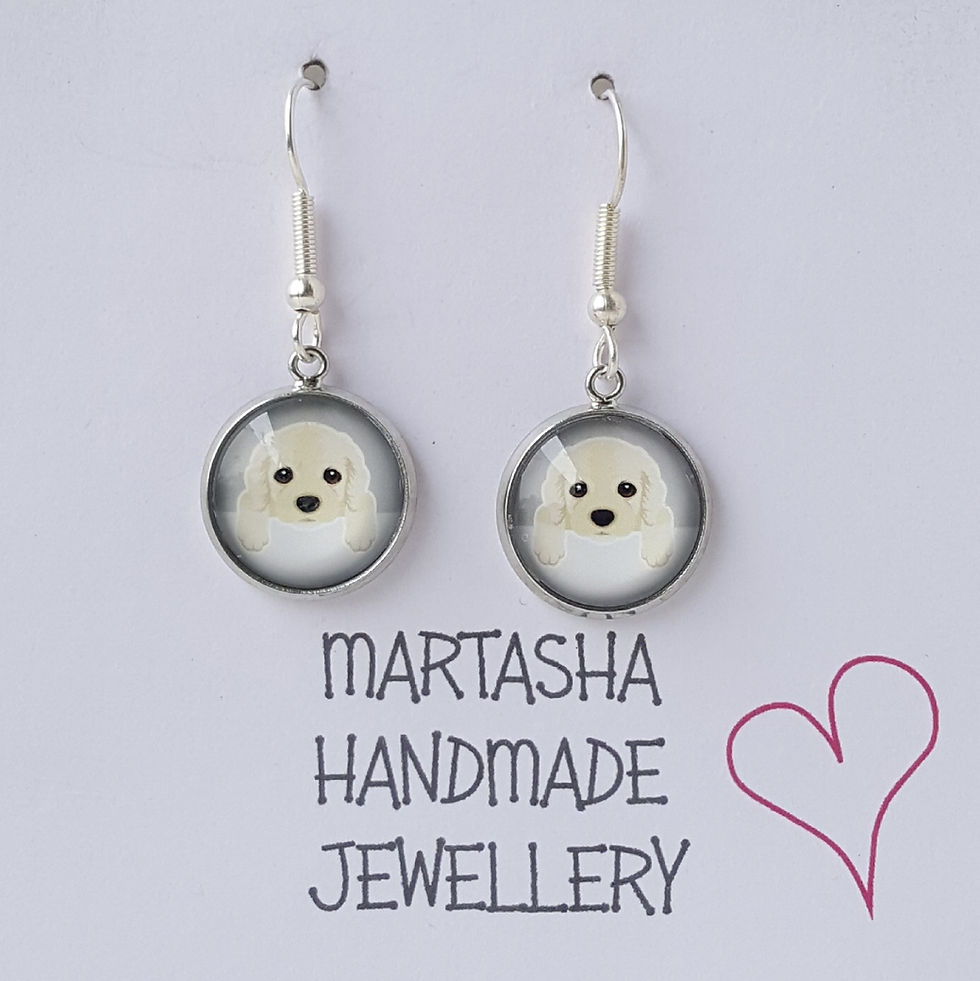 Thumbnail: Dog Drop Earrings