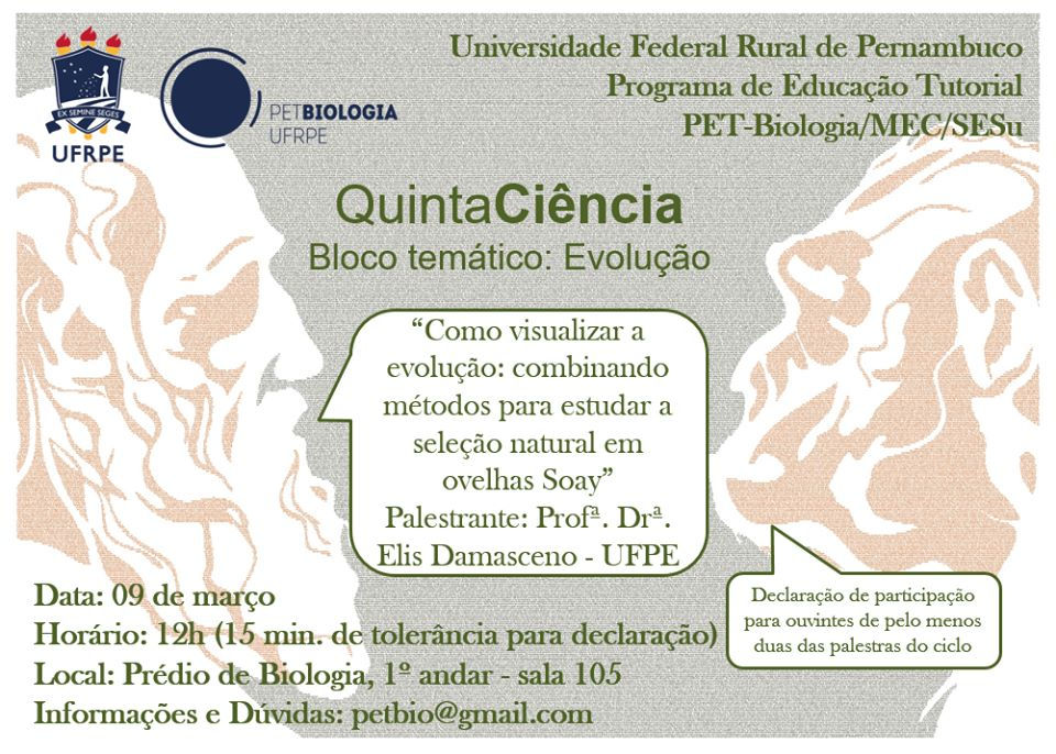 Terceira palestra do bloco Evolução