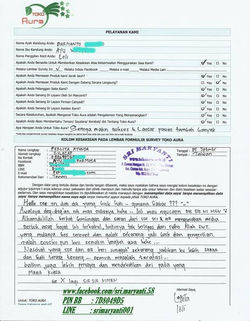 sebagian kesaksian pasien toko aura