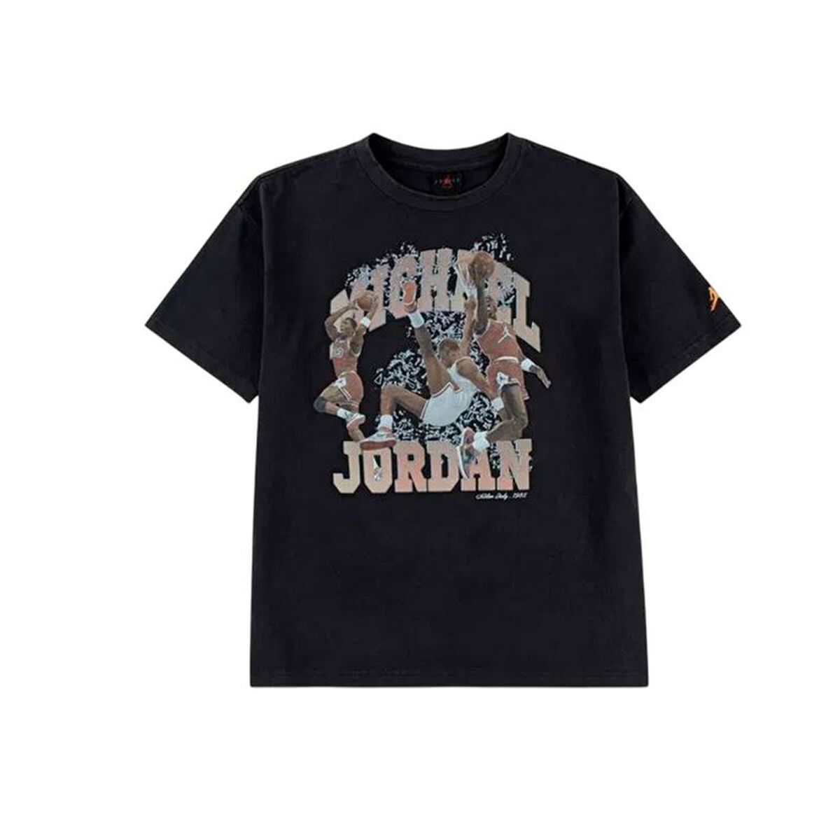 Kurzarm-T-Shirt für Kinder Jordan Mj Flt Ess Wsh Schwarz