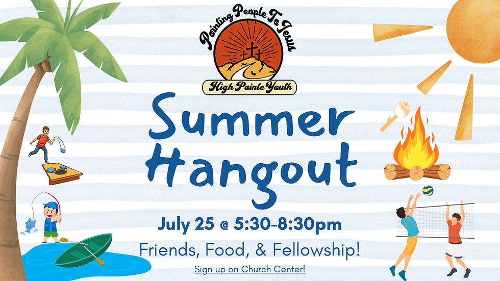 Youth Group Summer Hangout