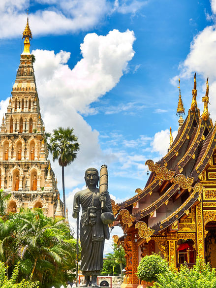 Thailand city palace from outside view