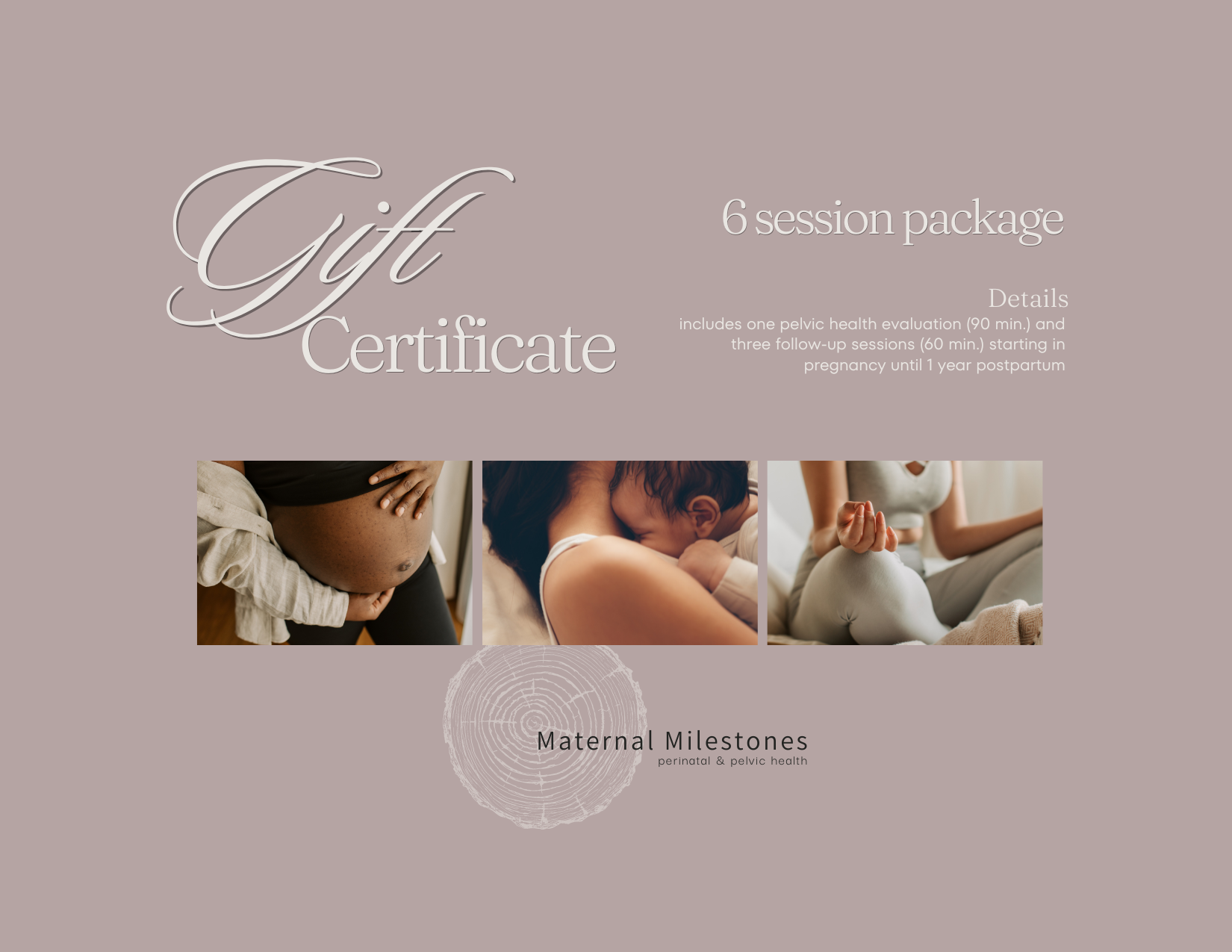 Gift Certificate for 6 Session Package